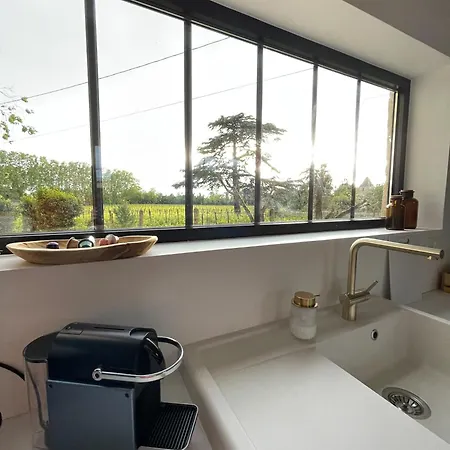Ferienhaus Maison En Pierre Avec Jardin Et Vue Vigne - St-emilion Libourne